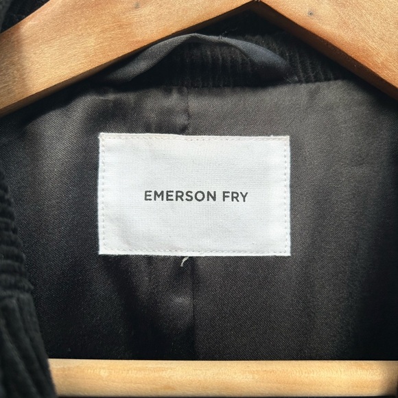 Emerson Fry Black Dylan Cord Jacket, Size Large - Picture 14 of 15